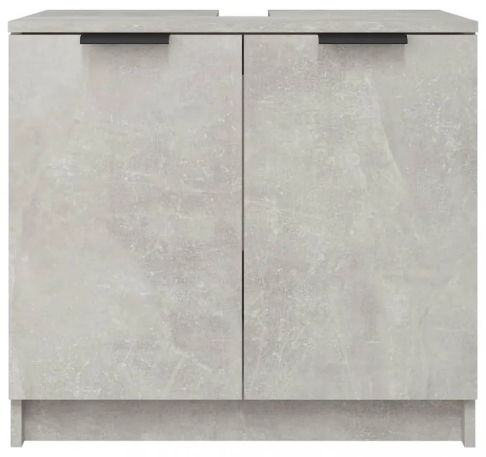 betonszürke színű szerelt fa fürdőszobaszekrény 64,5x33,5x59 cm