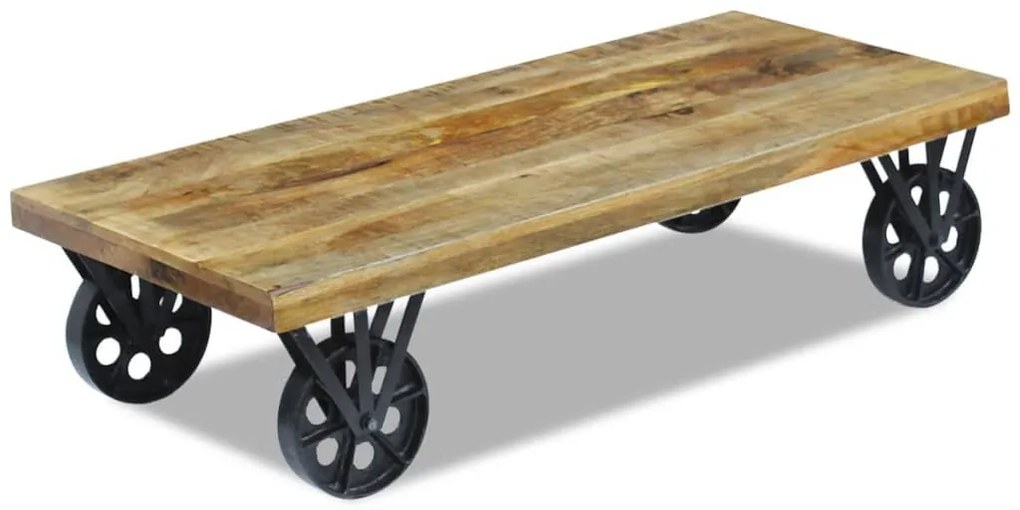 120x60x30 cm Tömör mangófa dohányzóasztal