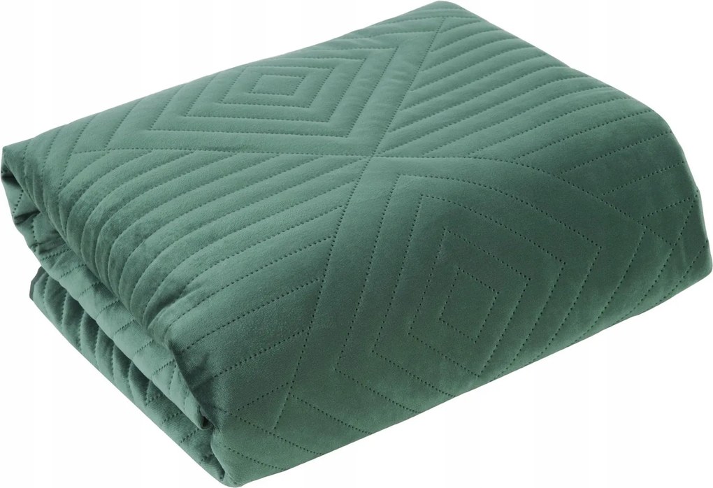 Dekoratív ágytakaró SOFIA-2 220x240 sötétzöld