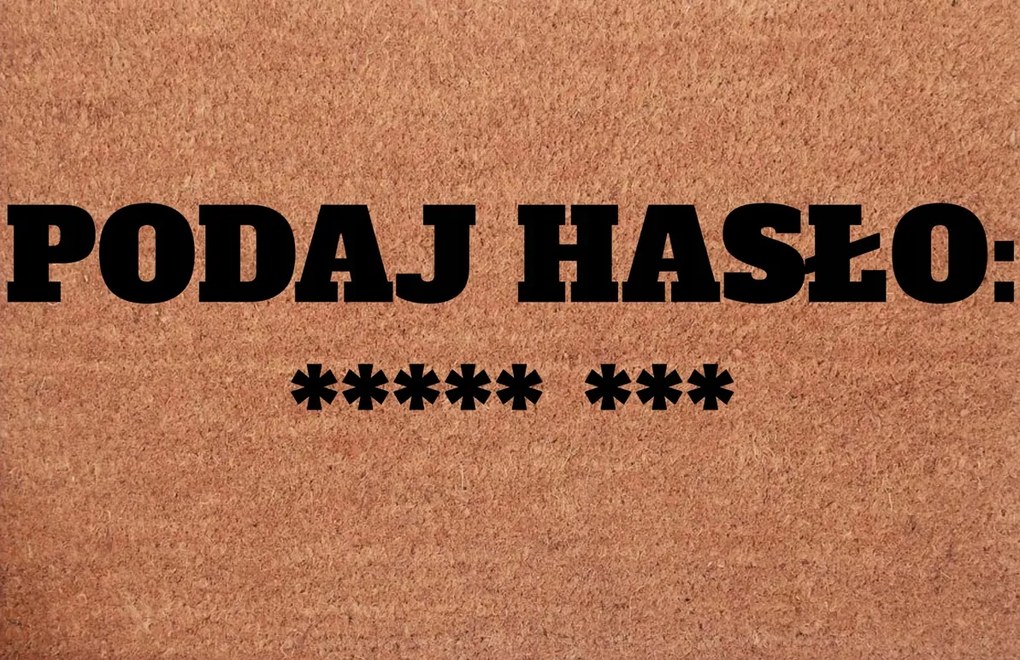 Lábtörlő Az Ajtó Alá Zárj Be Vicces Felirat Add Meg A Jelszót 8 Csillag