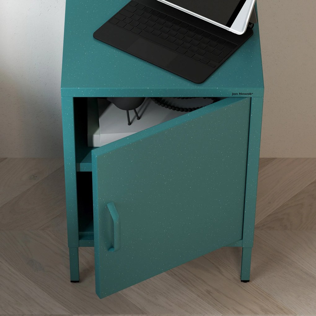 Éjjeliszekrény MIA, 424 x 595 x 400 mm, Modern: tengerszínű