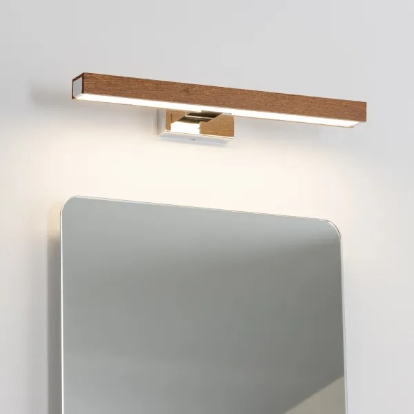 Brilagi-LED Fürdőszobai tükörmegvilágítás WOODY MIRROR LED/8W/230V IP44 tölgy/króm