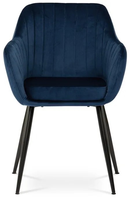 Kék Bársony Étkezőszék. PIKA BLUE4