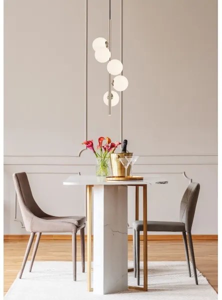 Zuma Line P0574-05E-F7AA - Csillár zsinóron ARCTURUS 5xG9/4W/230V arany