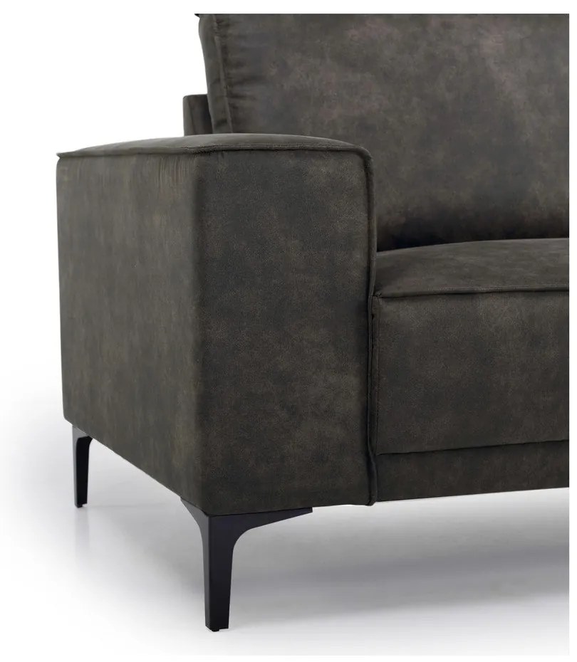 Copenhagen feketésszürke műbőr fotel - Scandic