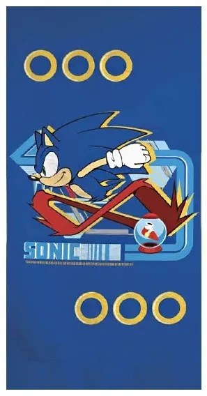Sonic a sündisznó fürdőlepedő, strand törölköző 70x140cm (Fast Dry)