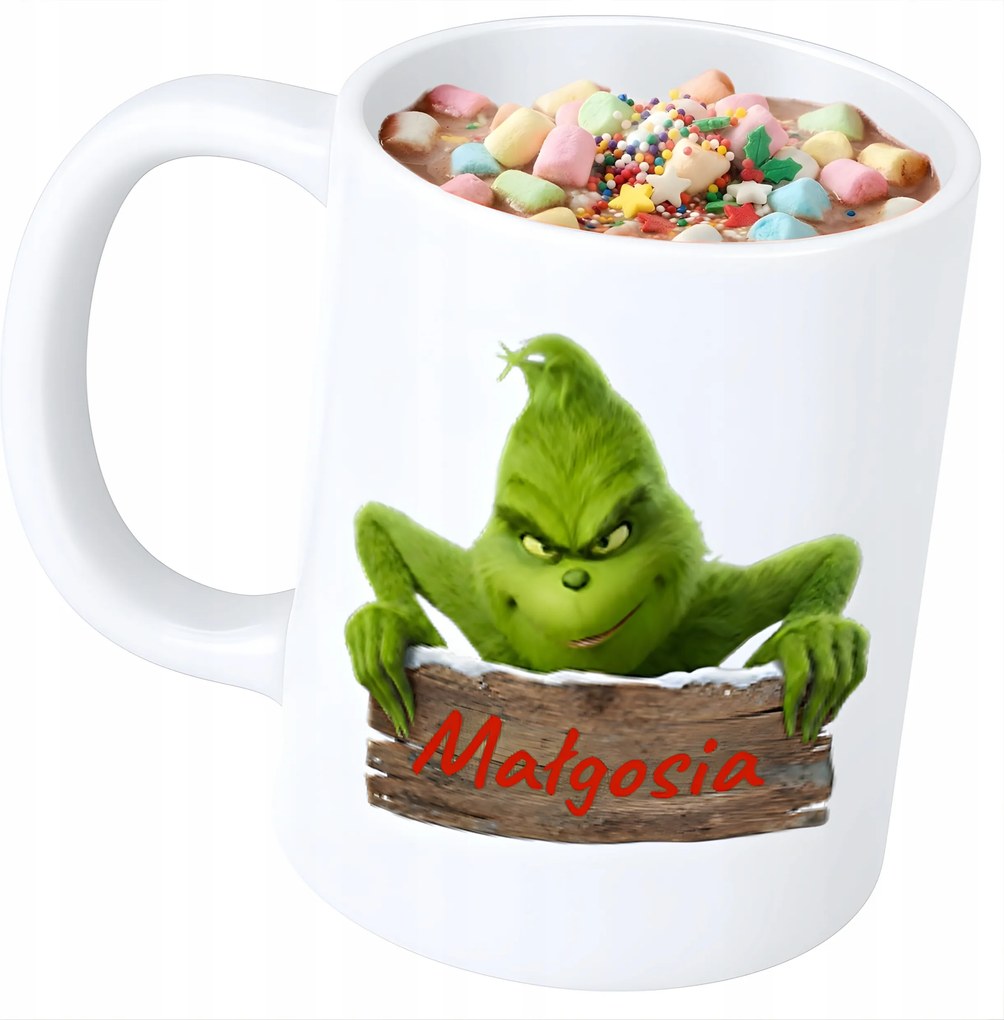 Karácsonyi Bögre Nyomott Mintás Ajándék Mikulás Névvel