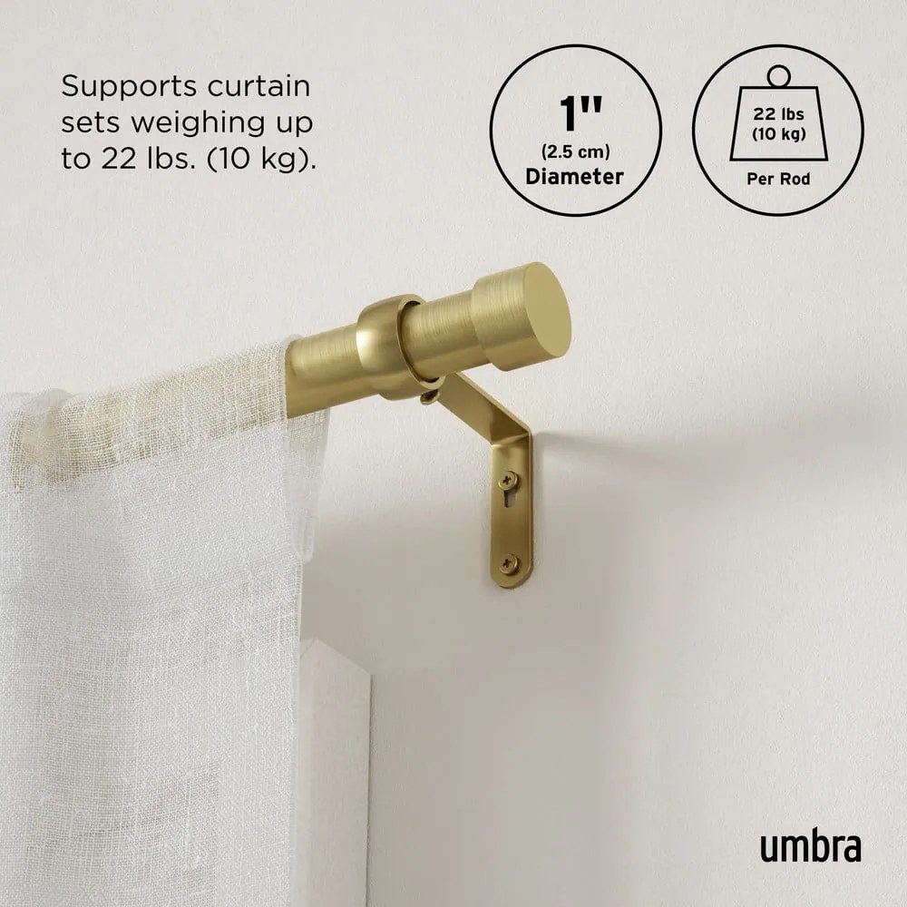 Acél bővíthető függönykarnis 305 - 457 cm Cappa – Umbra