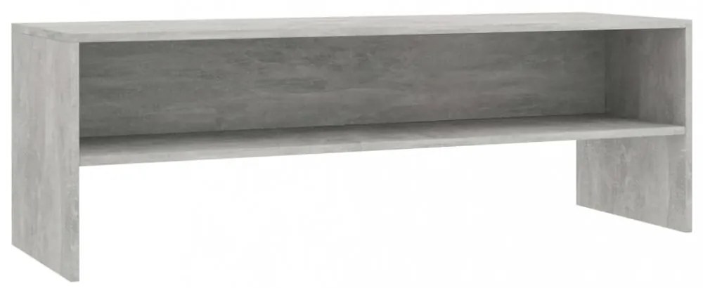 betonszürke szerelt fa TV-szekrény 120 x 40 x 40 cm