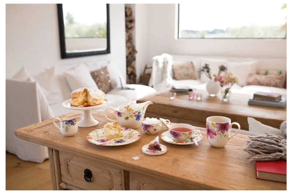 Mariefleur Tea virágmintás porcelán csészealj, ⌀ 16 cm - Villeroy &amp; Boch