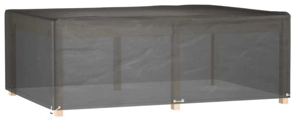 téglalap alakú kerti bútorhuzat 12 fűzőlyukkal 230x165x80 cm