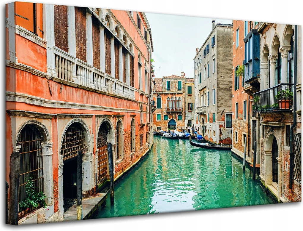 Vászonkép Építészet Velence Csatorna 80X50