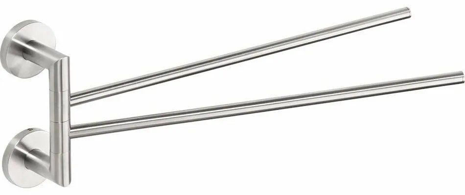 SAPHO XS405 X-Steel forgatható kéztörlő tartó,dupla, 42 cm, rozsdamentes acél