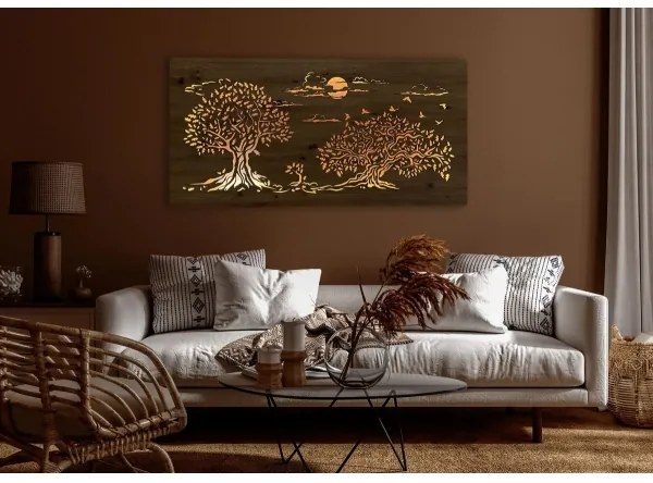 Li-Go 5307/DUB2 - LED Fényerőszabályozható fali dekoráció LED/24W/230V 120x60 cm tölgy