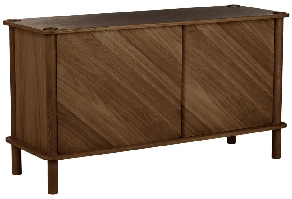 Barna tölgyfa komód tolóajtóval 135x73,5x48 cm Italic – UMAGE