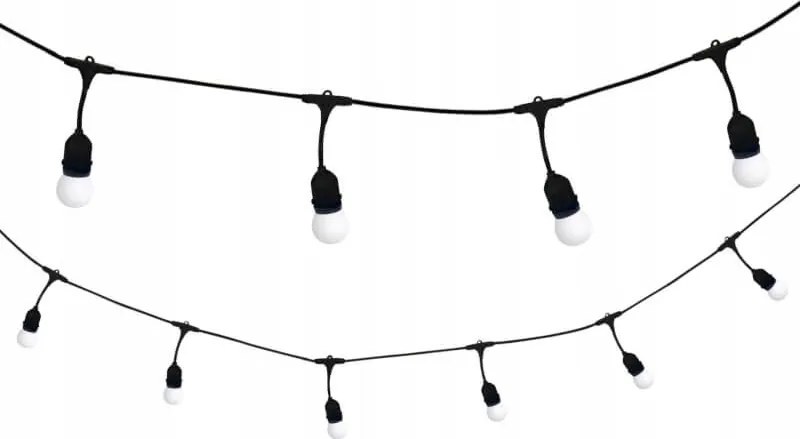 5,6m hosszú kerti girland pavilon lánc 10 db Goldlux izzóhoz