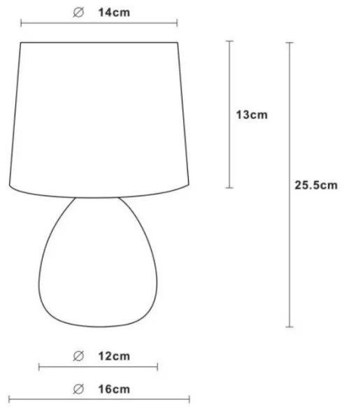 Lucide 47508/81/31 - Asztali lámpa MARMO 1xE14/40W/230V fehér