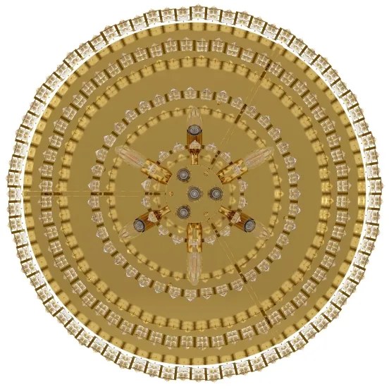 Eglo 39612 - Mennyezeti lámpa CALMEILLES 10xE14/25W/230V á. 78 cm