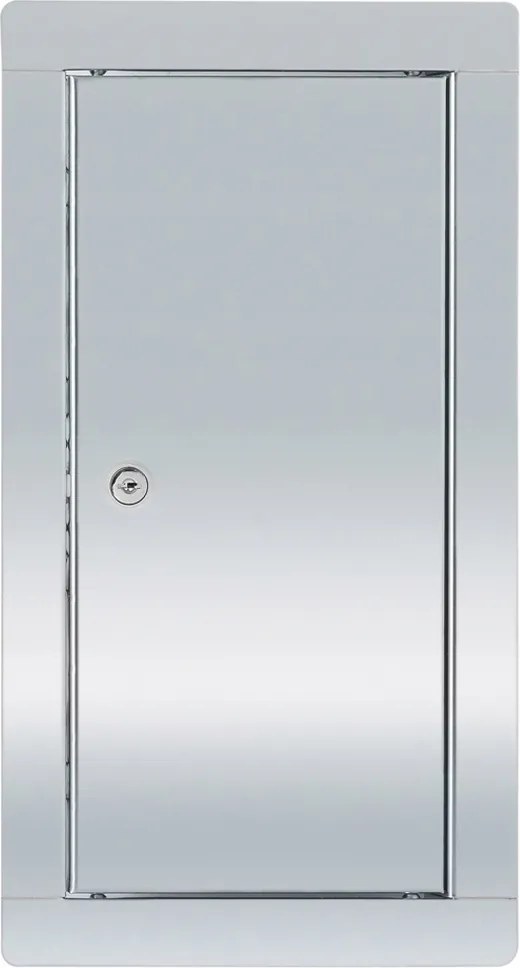 Ajtó Revíziós Ajtó Rozsdamentes Acél 20x40 Cipzáras