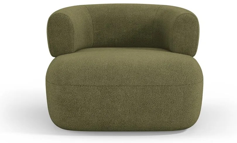 Zöld buklé fotel Jenny – Micadoni Home
