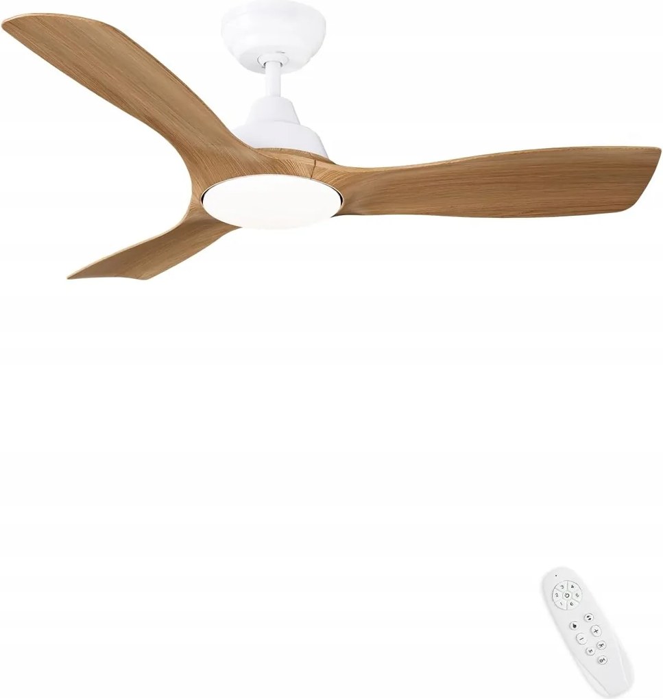 Mennyezeti ventilátor Cjoy világosbarna szárnyak