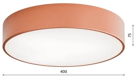 LED mennyezeti lámpa CLEO LED/43W/230V 4000K, 40 cm átmérő, réz színű
