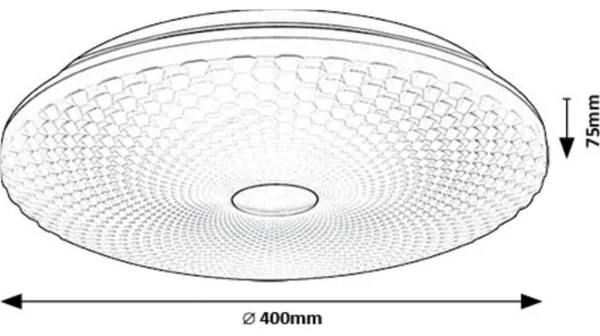 Rabalux 71184 - LED Mennyezeti lámpa GALETI LED/24W/230V 4000K átm. 40 cm