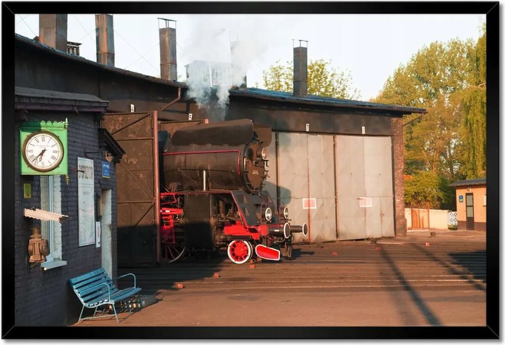 Poszterek keretben 60x40 Gőzmozdony Ol 49-69