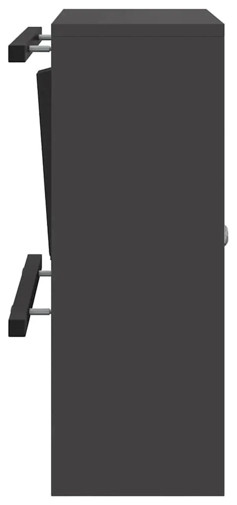 postaláda Fekete 30 x 23 x 55 cm Acél