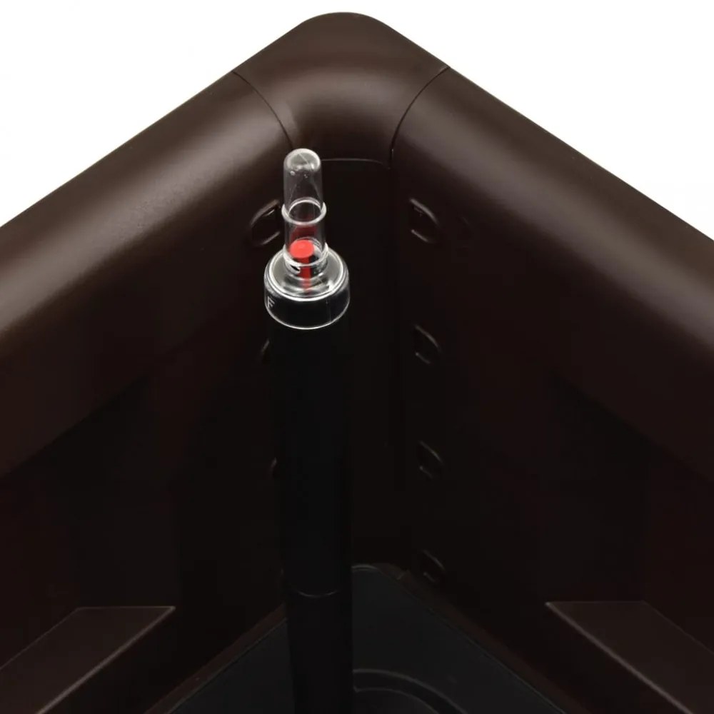 mokkaszínű kerti magaságyás öntözőrendszerrel 100 x 43 x 33 cm