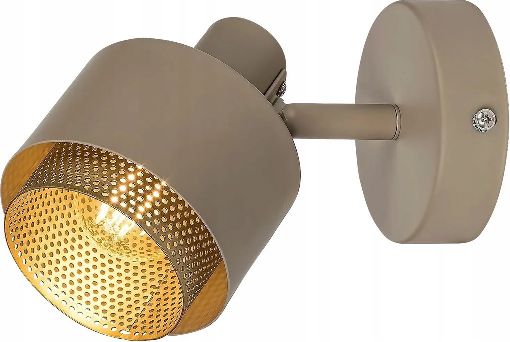 Modern fali lámpa Rabalux Fedora E14 40W világos barna/arany IP20