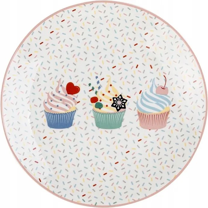 Muffi porcelán desszertes tányér 20 cm