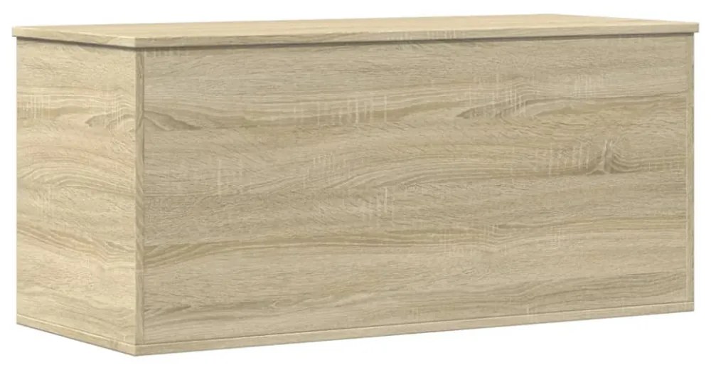 sonoma tölgy színű szerelt fa tárolóláda 100x42x46 cm
