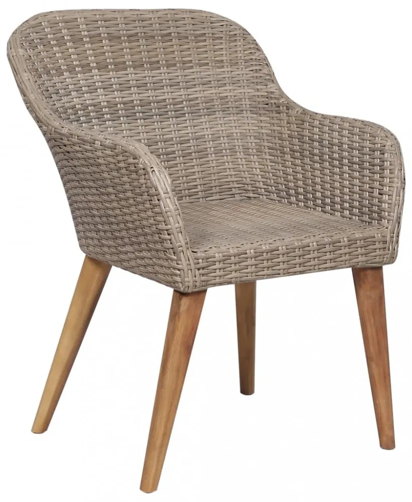 7 részes kültéri polyrattan étkezőgarnitúra párnákkal
