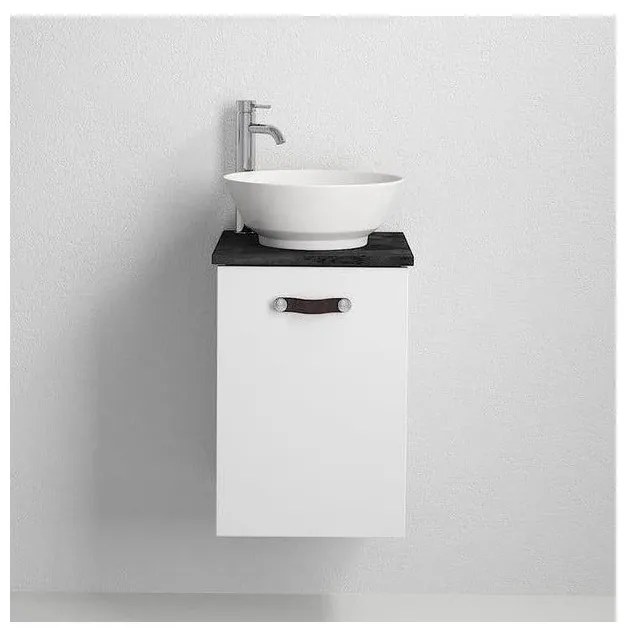 TAARNHOLM fehér fürdőszobaszekrény mosdóval