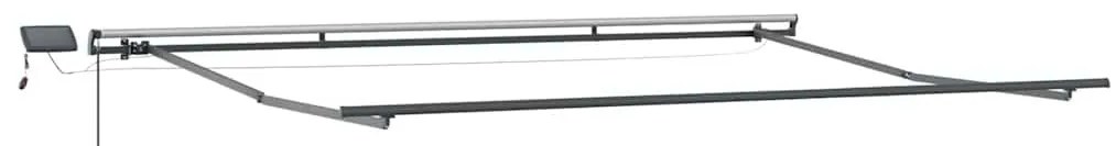 Behúzható napellenző Zöld és sárga 400 ×300 cm szövet