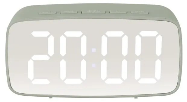 Világoszöld digitális ébresztőóra - Karlsson