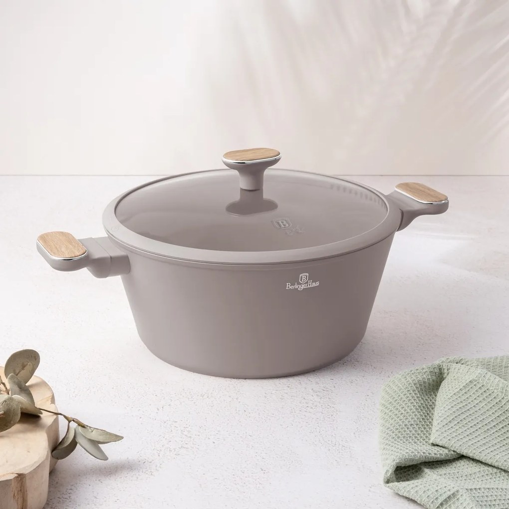 BerlingerHaus Taupe Nordic titánbevonatú edénykészlet, 10 db