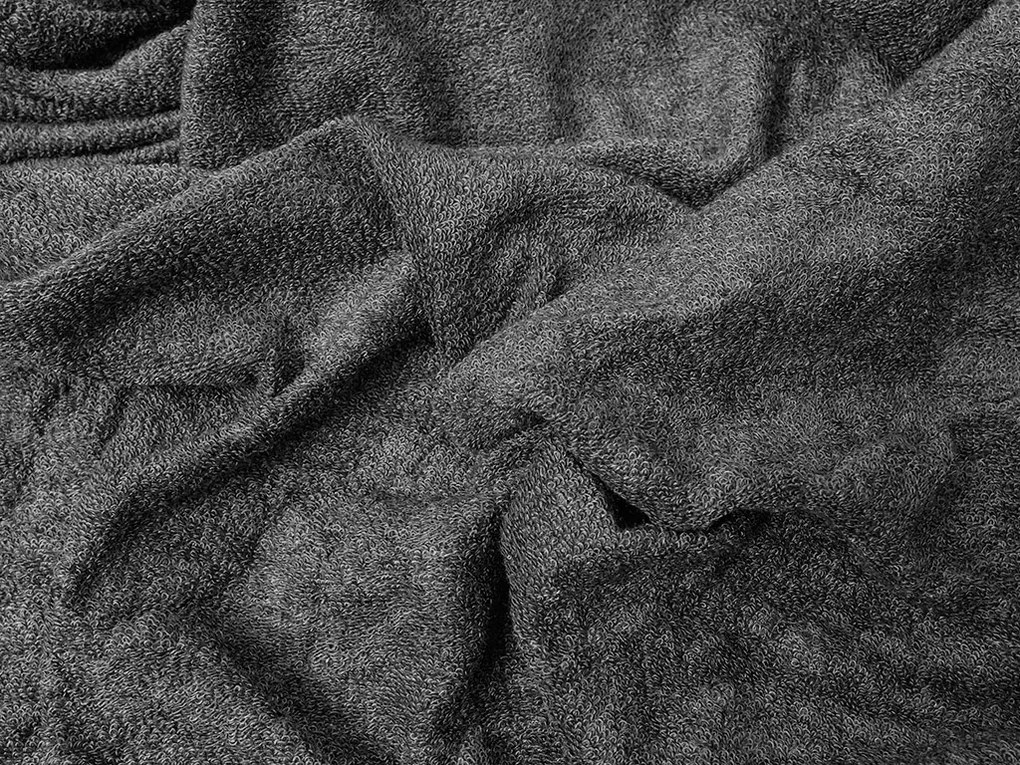 Frottír lepedő sötétszürke 120 x 200 cm