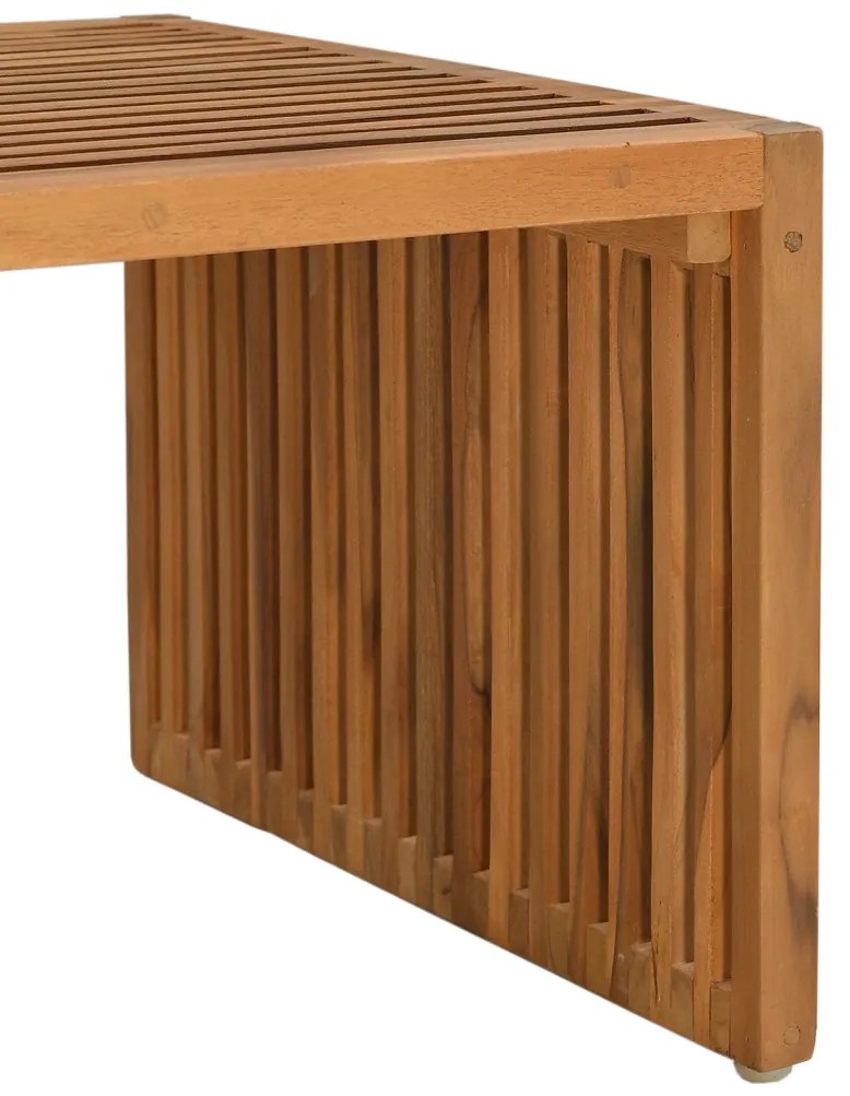 Kert Oldalasztal 90x49.7x36 cm Tömör Fa Teak