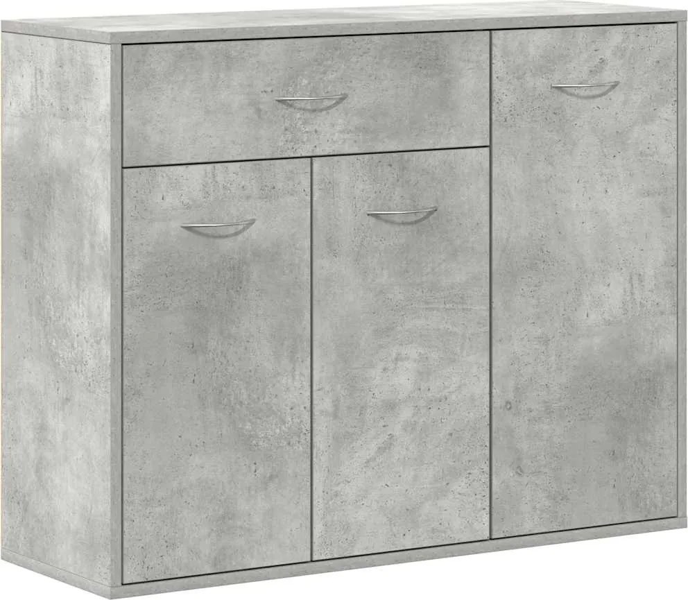 vidaXL betonszürke szerelt fa tálalószekrény 88 x 30 x 70 cm