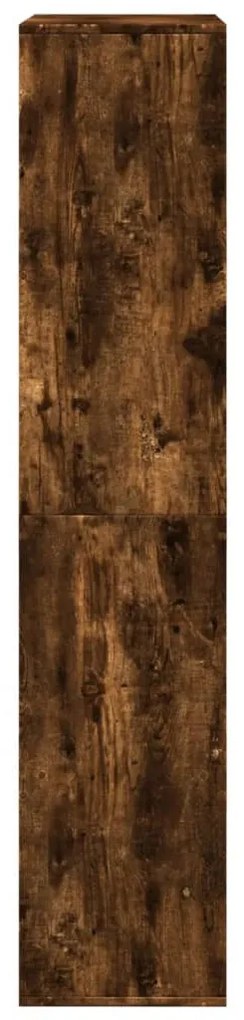 füstös tölgy színű szerelt fa térelválasztó 100 x 33 x 155,5 cm