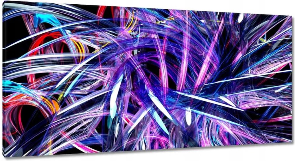 Vászonkép 115x55 Lila fülbevaló Tüskék