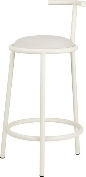 Bézs fém bárszék (ülésmagasság 68 cm) Hogo – noo.ma