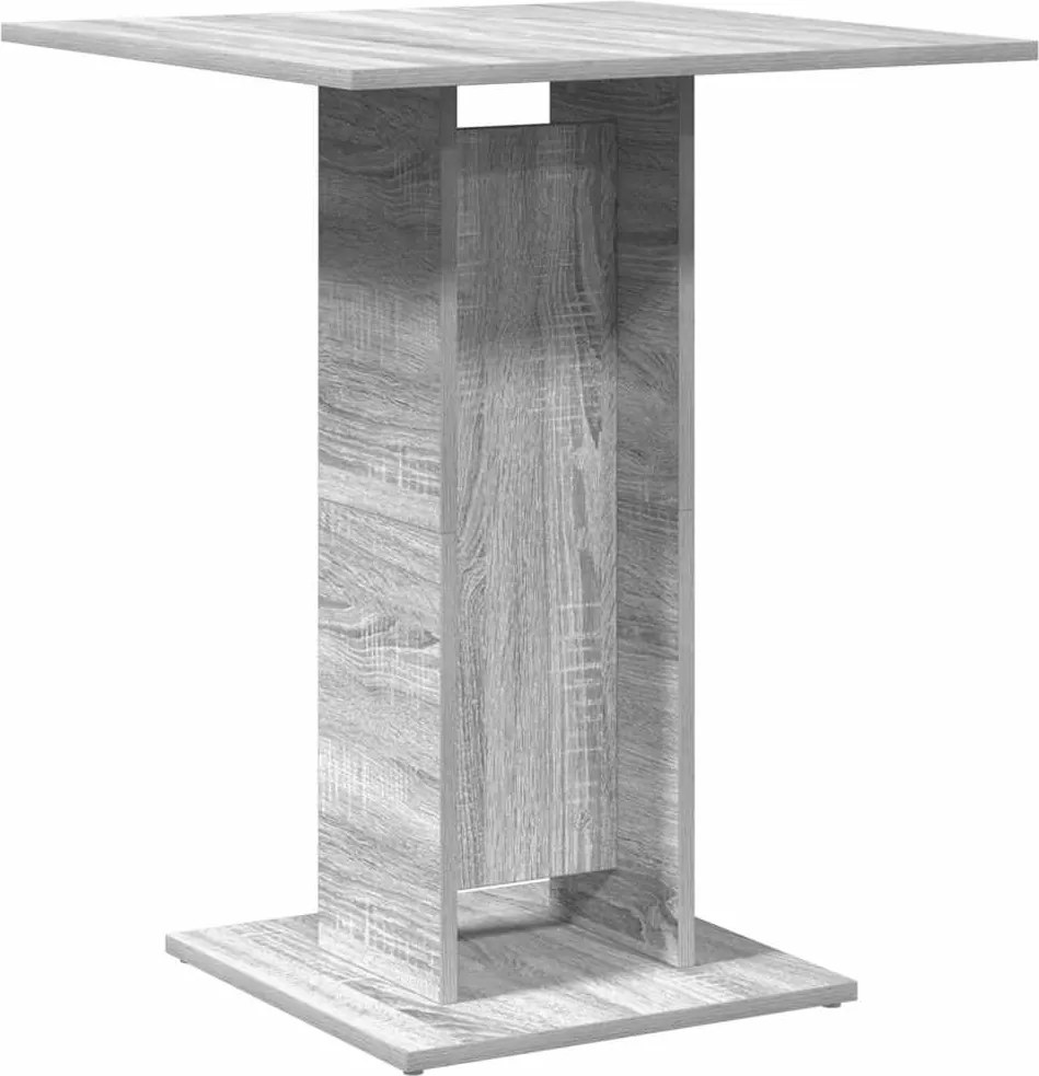 vidaXL szürke sonoma színű szerelt fa bisztróasztal 60 x 60 x 75 cm