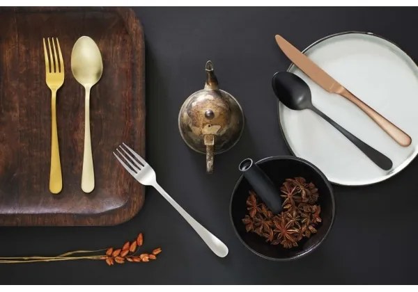 AUSTIN 24 darabos rozsdamentes acél evőeszköz-készlet — aranyszínű