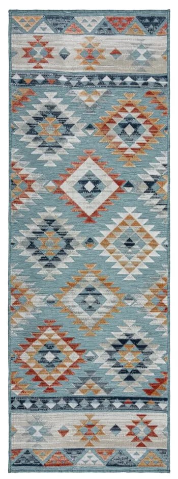 Kék kültéri futószőnyeg 80x230 cm Avery Blue – Flair Rugs