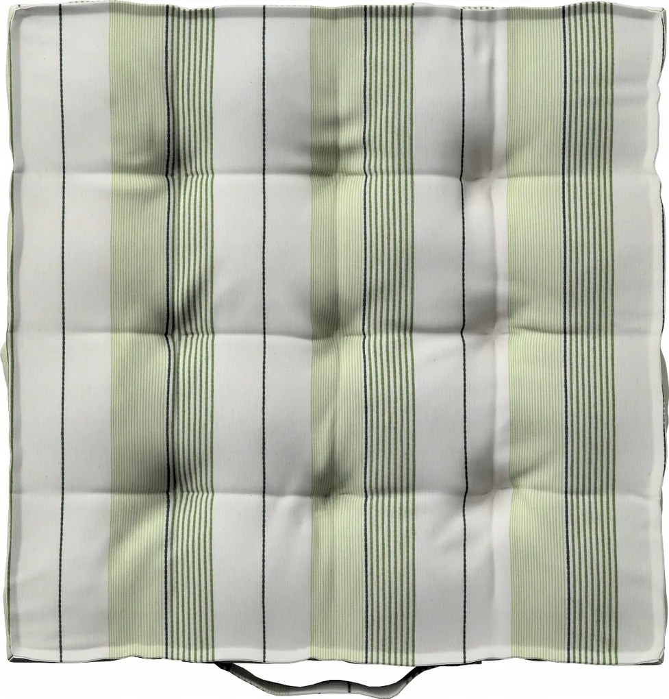 Kuba székpárna 50x50 zöld csíkos