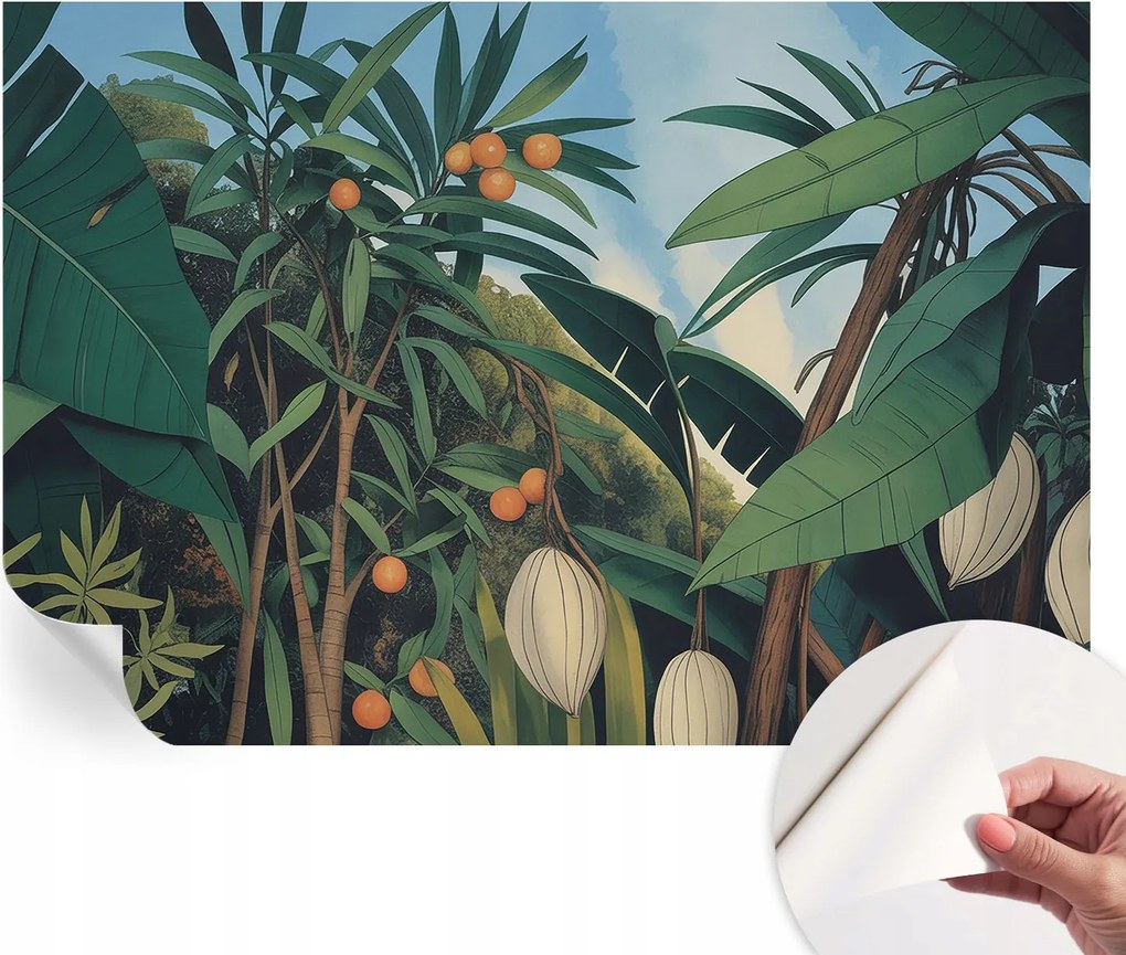 Design fali fotótapéta öntapadós Trópusi dzsungel 152x104