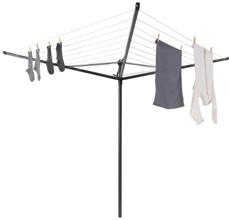 Antracitszürke kerti ruhaszárító 50 m Topspinner – Brabantia